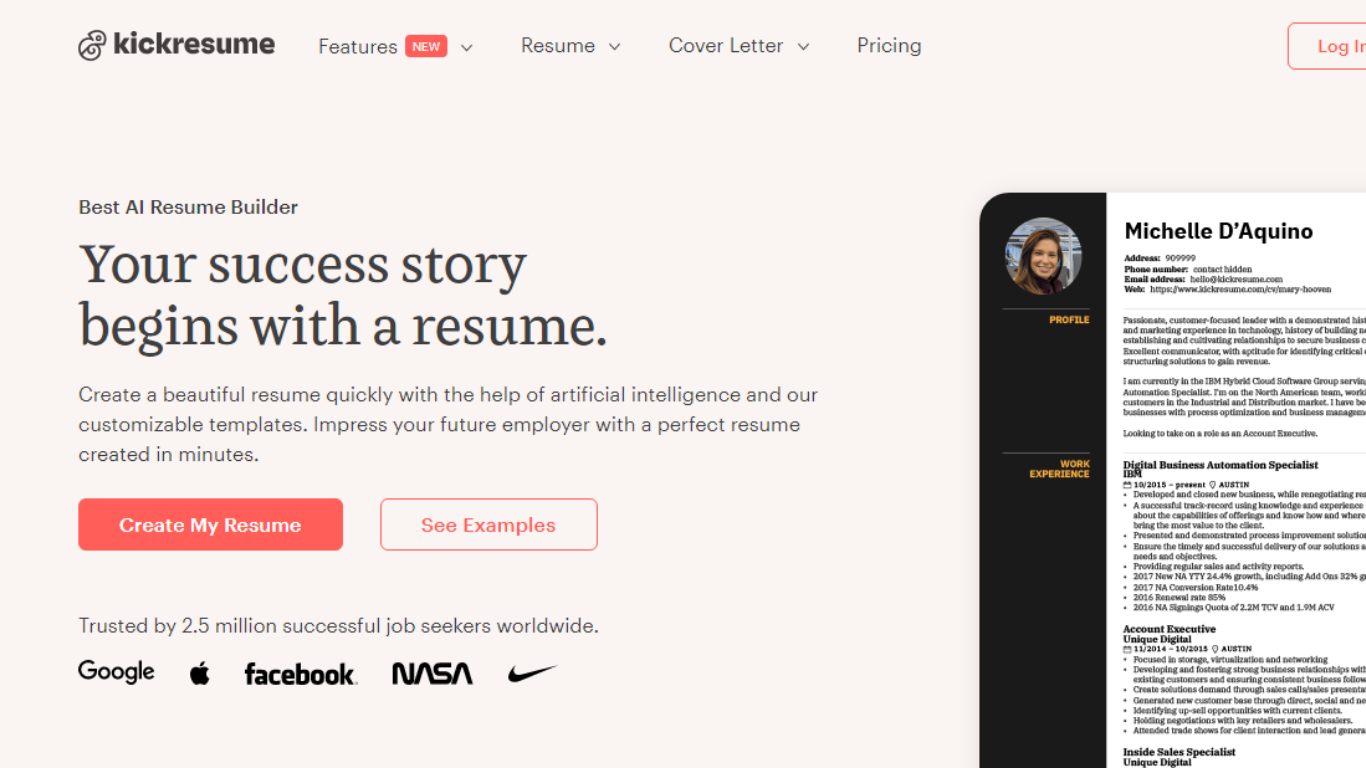 Craft the Perfect AIPowered Resume with Kickresume